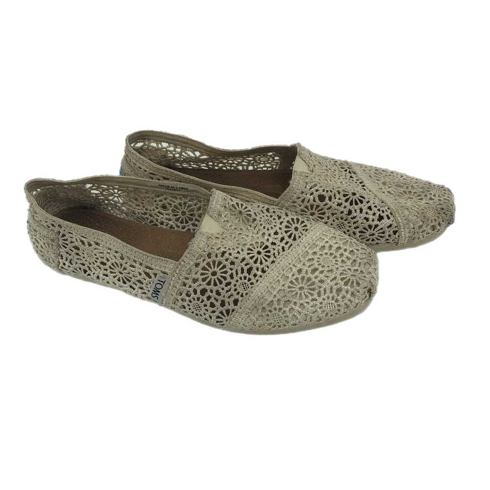 Toms Cream Espadrilles Stretch | Womens 8